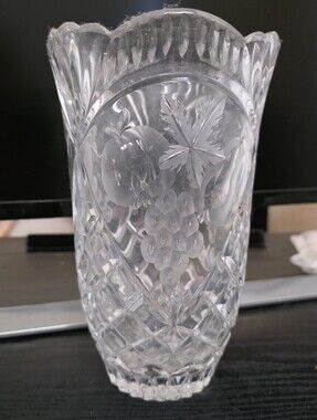 Vintage Fifth Avenue Crystal Handcut Fulll Lead Vase
